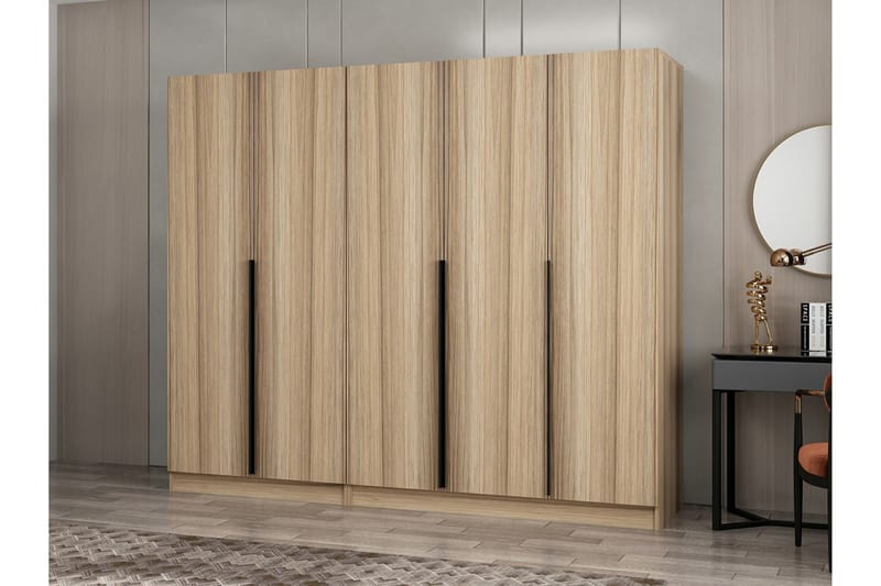 Fruitland Garderobe 225 cm - Oak - Opbevaring - Tøjopbevaring - Garderobeskabe