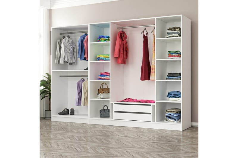 Fruitland Garderobe 270 cm - Antracit - Opbevaring - Tøjopbevaring - Garderobeskabe