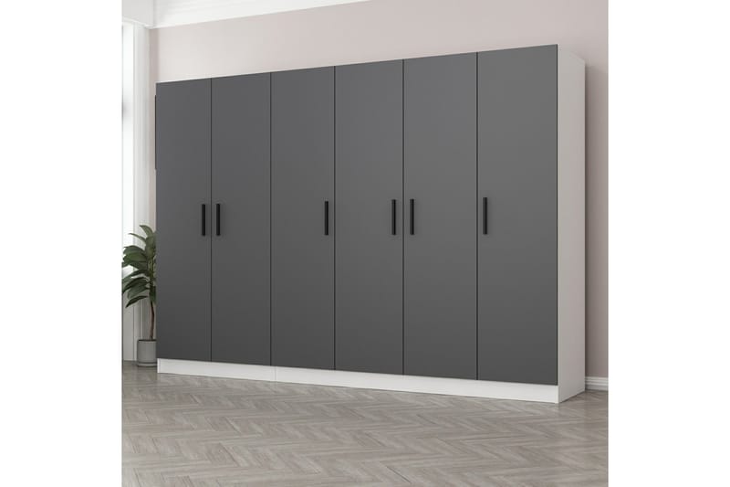 Fruitland Garderobe 270 cm - Antracit - Opbevaring - Tøjopbevaring - Garderobeskabe