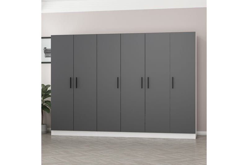 Fruitland Garderobe 270 cm - Antracit - Opbevaring - Tøjopbevaring - Garderobeskabe