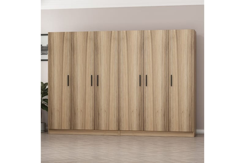 Fruitland Garderobe 270 cm - Brun - Opbevaring - Tøjopbevaring - Garderobeskabe