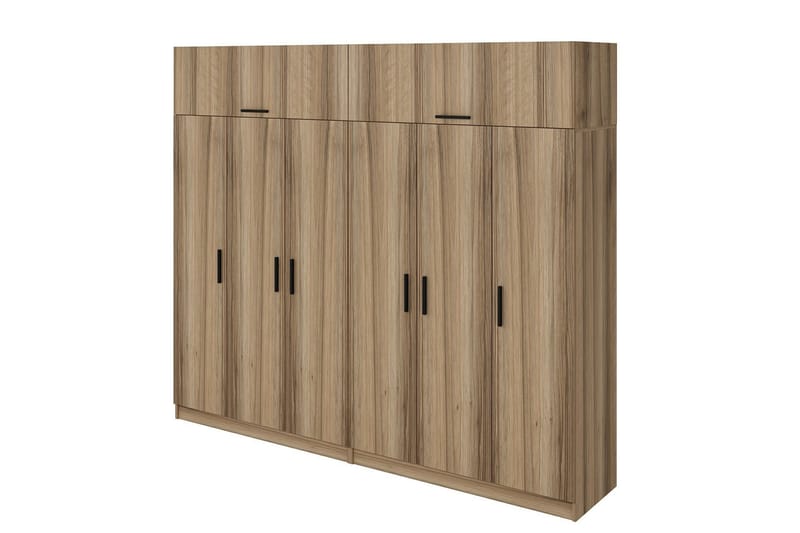 Fruitland Garderobe 270 cm - Brun - Opbevaring - Tøjopbevaring - Garderobeskabe