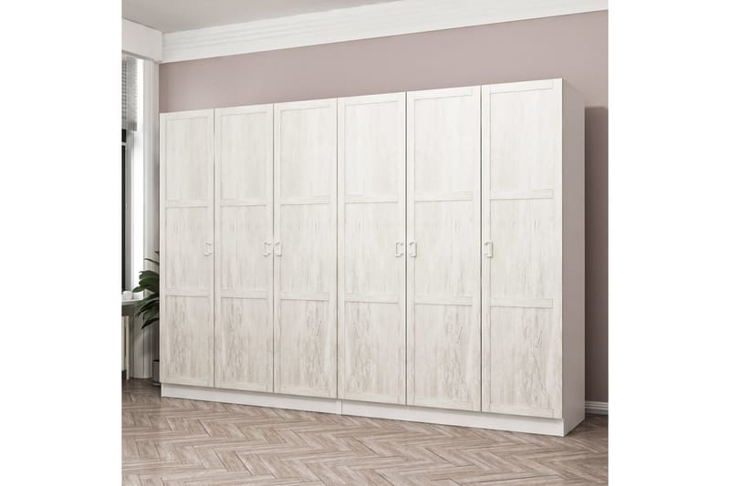 Fruitland Garderobe 270 cm - Hvid - Opbevaring - Tøjopbevaring - Garderobeskabe