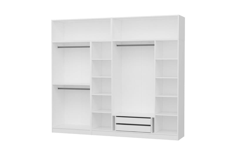 Fruitland Garderobe 270 cm - Hvid - Opbevaring - Tøjopbevaring - Garderobeskabe