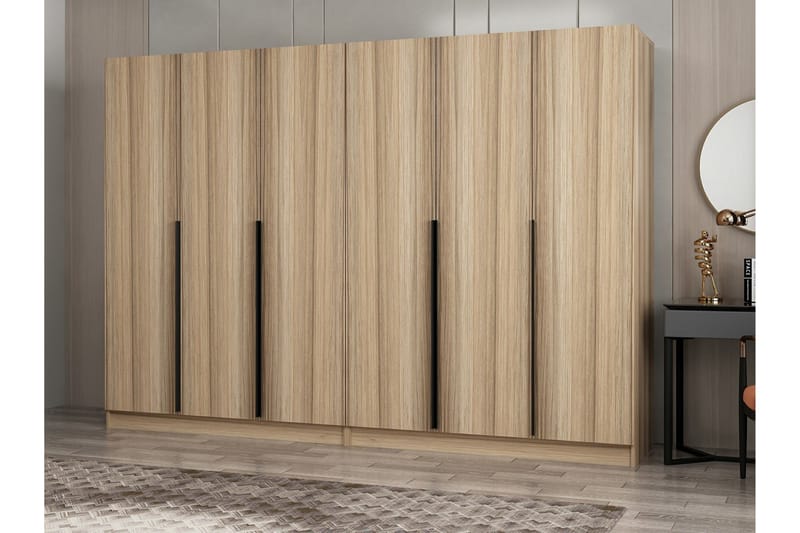 Fruitland Garderobe 270 cm - Oak - Opbevaring - Tøjopbevaring - Garderobeskabe