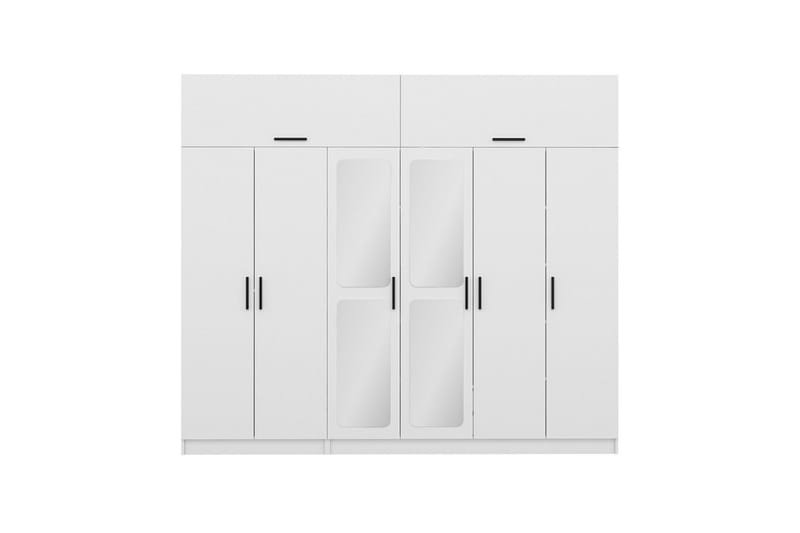 Fruitland Garderobe 270x235 cm - Hvid - Opbevaring - Tøjopbevaring - Garderobeskabe