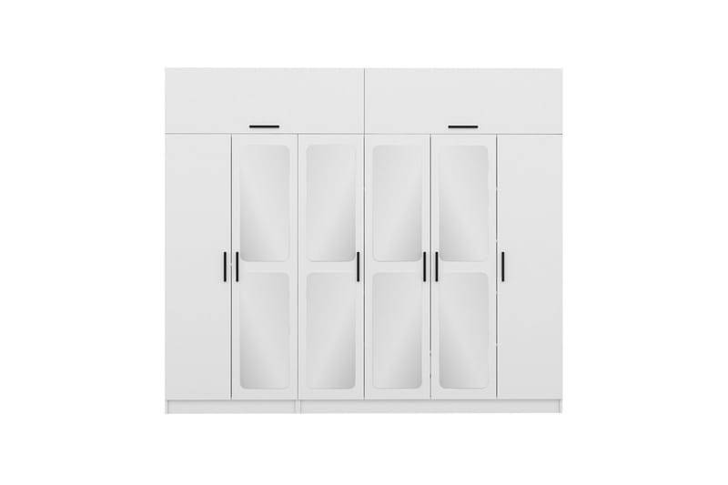 Fruitland Garderobe 270x235 cm - Hvid - Opbevaring - Tøjopbevaring - Garderobeskabe