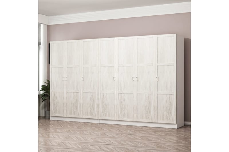 Fruitland Garderobe 315 cm - Hvid - Opbevaring - Tøjopbevaring - Garderobeskabe