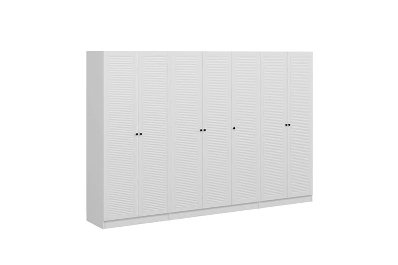 Fruitland Garderobe 315 cm - Hvid - Garderobeskabe - Garderobeskab & klædeskab