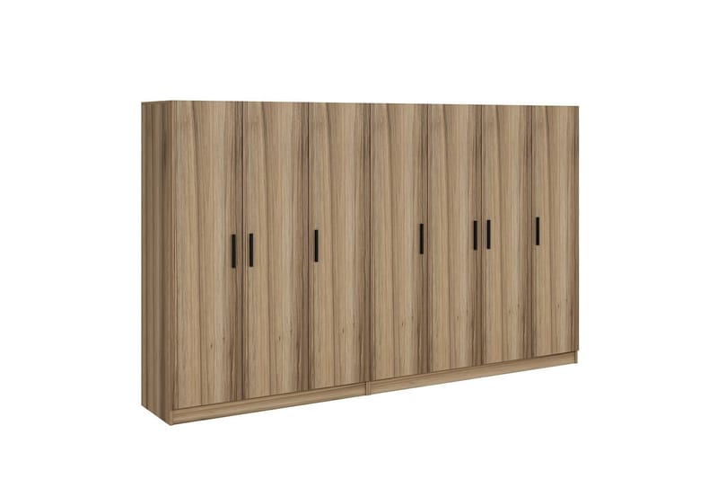 Fruitland Garderobe 315 cm - Oak - Opbevaring - Tøjopbevaring - Garderobeskabe