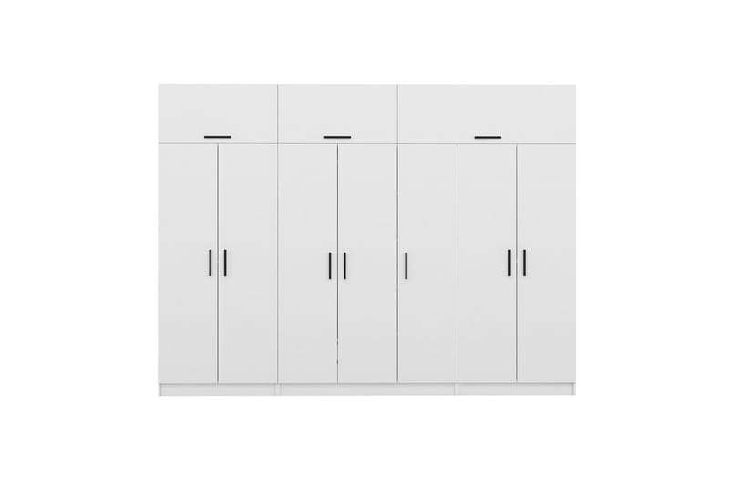 Fruitland Garderobe 315x235 cm - Hvid - Opbevaring - Tøjopbevaring - Garderobeskabe