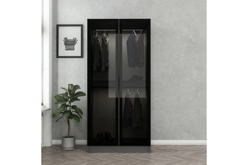 Fruitland Garderobe 90 cm - Antracit - Opbevaring - Tøjopbevaring - Garderobeskabe