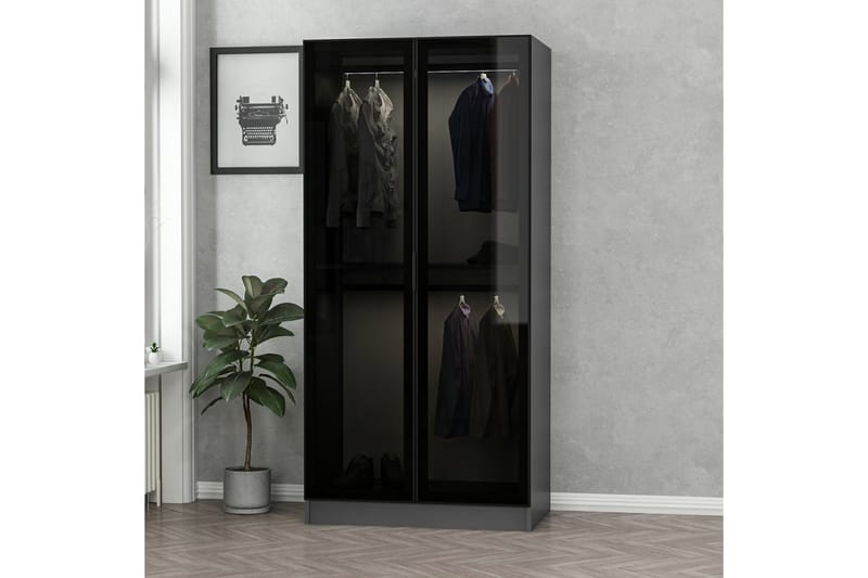 Fruitland Garderobe 90 cm - Antracit - Opbevaring - Tøjopbevaring - Garderobeskabe