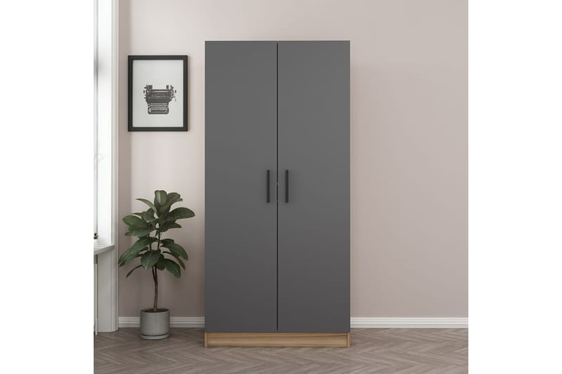 Fruitland Garderobe 90 cm - Antracit - Opbevaring - Tøjopbevaring - Garderobeskabe