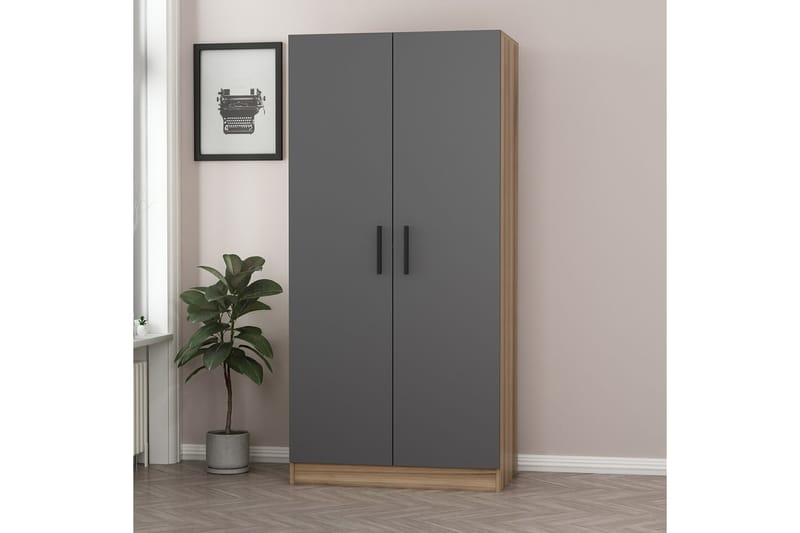 Fruitland Garderobe 90 cm - Antracit - Opbevaring - Tøjopbevaring - Garderobeskabe