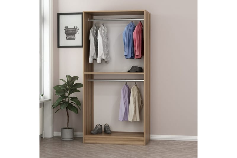 Fruitland Garderobe 90 cm - Antracit - Opbevaring - Tøjopbevaring - Garderobeskabe