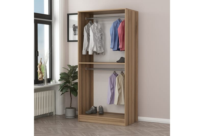 Fruitland Garderobe 90 cm - Antracit - Opbevaring - Tøjopbevaring - Garderobeskabe