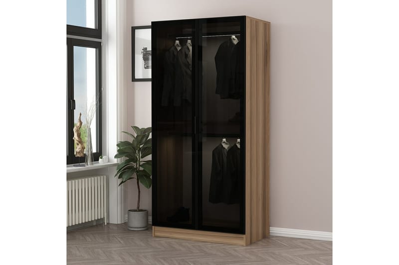 Fruitland Garderobe 90 cm - Brun - Opbevaring - Tøjopbevaring - Garderobeskabe