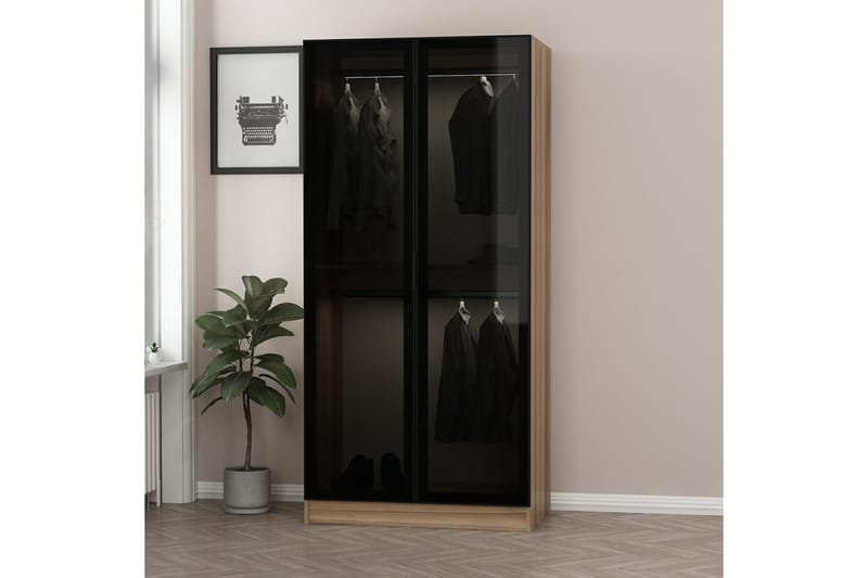 Fruitland Garderobe 90 cm - Brun - Opbevaring - Tøjopbevaring - Garderobeskabe