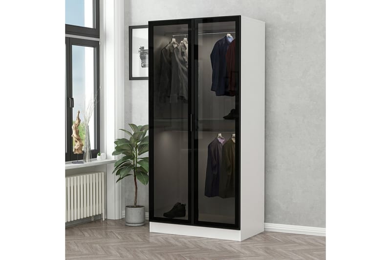 Fruitland Garderobe 90 cm - Hvid - Opbevaring - Tøjopbevaring - Garderobeskabe