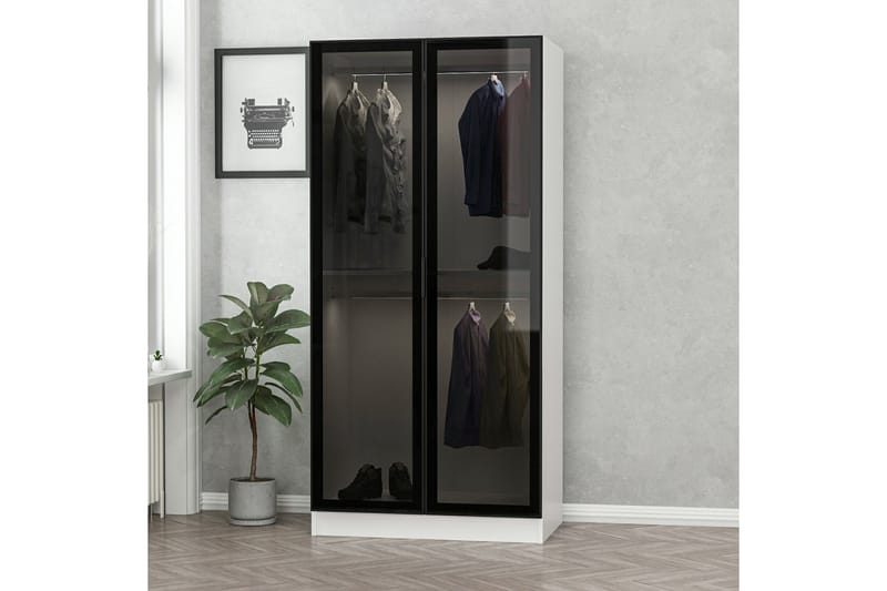 Fruitland Garderobe 90 cm - Hvid - Opbevaring - Tøjopbevaring - Garderobeskabe