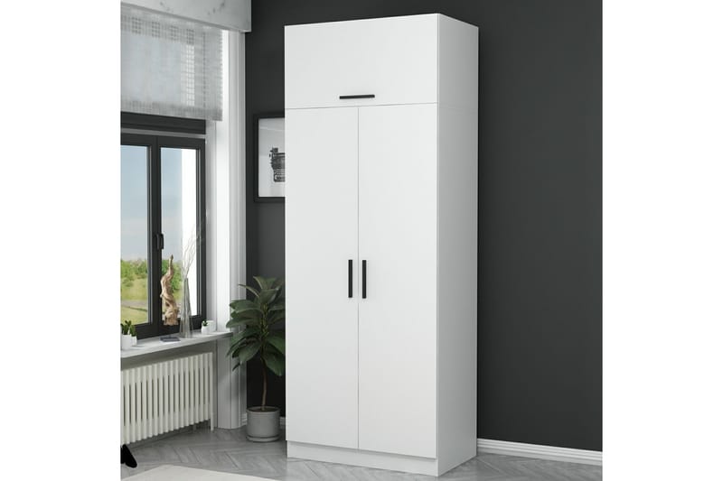 Fruitland Garderobe 90 cm - Hvid - Opbevaring - Tøjopbevaring - Garderobeskabe