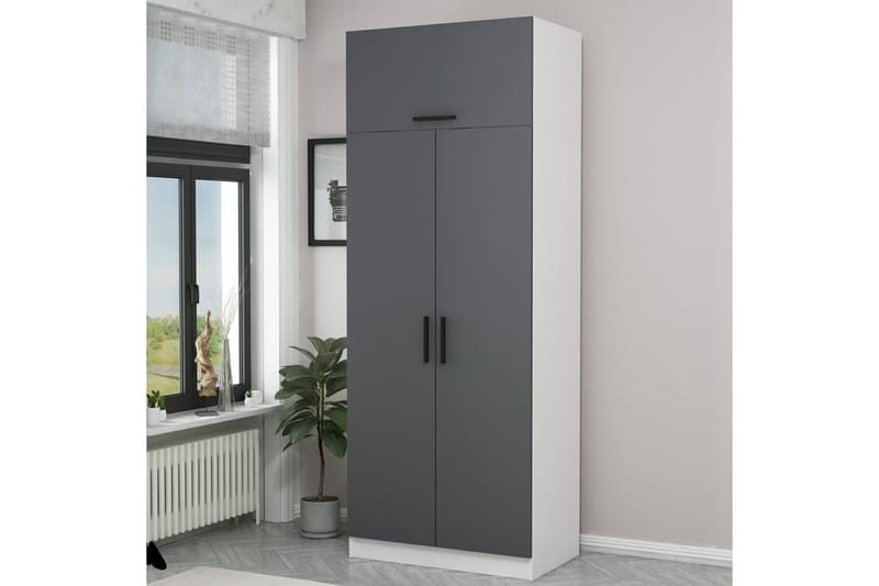 Fruitland Garderobe 90 cm - Hvid - Opbevaring - Tøjopbevaring - Garderobeskabe