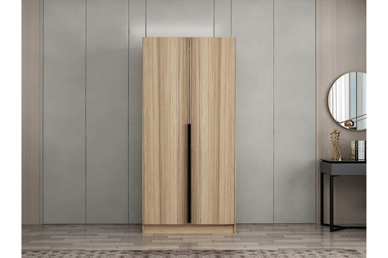 Fruitland Garderobe 90 cm - Oak - Opbevaring - Tøjopbevaring - Garderobeskabe