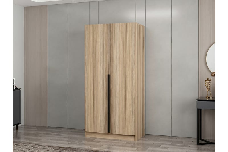 Fruitland Garderobe 90 cm - Oak - Opbevaring - Tøjopbevaring - Garderobeskabe