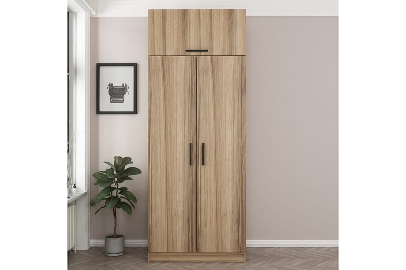 Fruitland Garderobe 90 cm - Oak - Opbevaring - Tøjopbevaring - Garderobeskabe