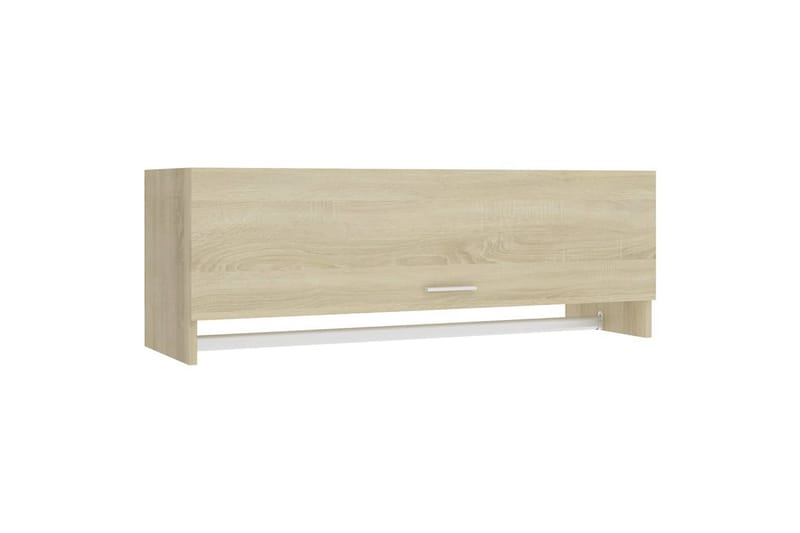 garderobe 100x32,5x35 cm spånplade sonoma-eg - Brun - Opbevaring - Tøjopbevaring - Garderobeskabe