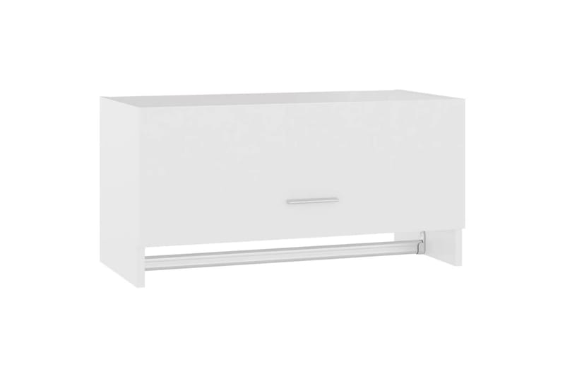 garderobe 70x32,5x35 cm spånplade hvid - Hvid - Opbevaring - Tøjopbevaring - Garderobeskabe