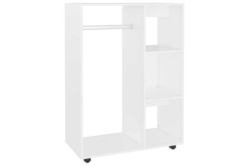 garderobe 80x40x110 cm spånplade hvid - Hvid - Opbevaring - Tøjopbevaring - Garderobeskabe