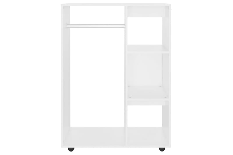 garderobe 80x40x110 cm spånplade hvid - Hvid - Opbevaring - Tøjopbevaring - Garderobeskabe