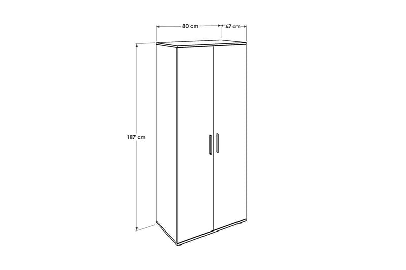 Garderobe Hvid - Opbevaring - Tøjopbevaring - Garderobeskabe