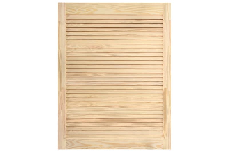 lamellåge 69x49,4 cm massivt fyrretræ - Brun - Opbevaring - Tøjopbevaring - Garderobeskabe - Garderobedør - Gavlplade garderobe