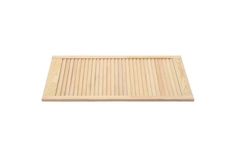 lamellåge 99,3x39,4 cm massivt fyrretræ - Brun - Opbevaring - Tøjopbevaring - Garderobeskabe - Garderobedør - Gavlplade garderobe