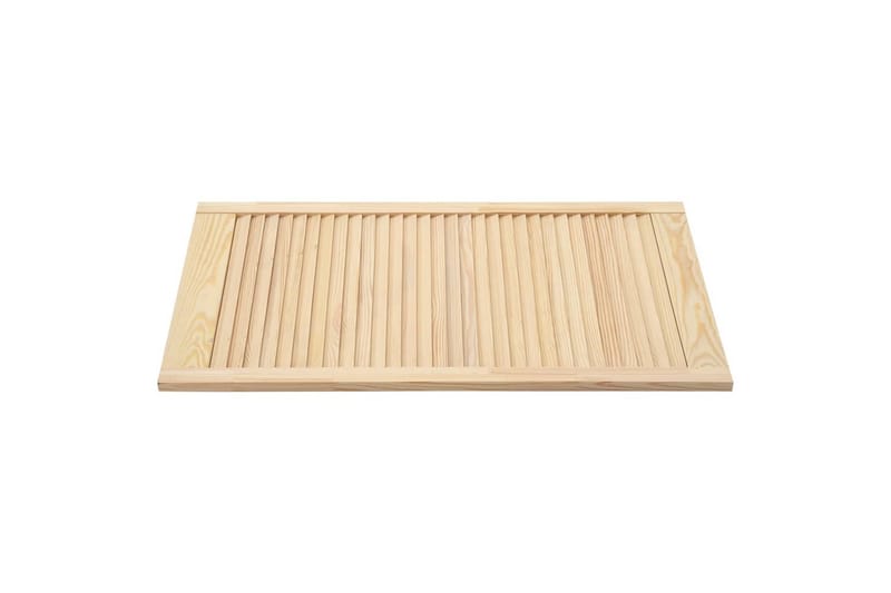 lamellåge 99,3x49,4 cm massivt fyrretræ - Brun - Opbevaring - Tøjopbevaring - Garderobeskabe - Garderobedør - Gavlplade garderobe