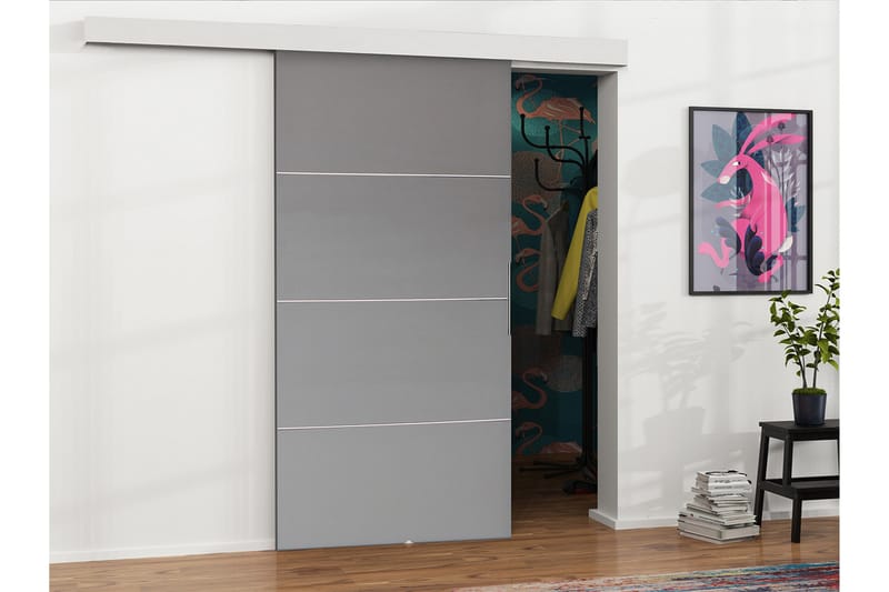 Malibu dør 204x106x205 cm - Opbevaring - Tøjopbevaring - Garderobeskabe - Garderobedør - Skydedør garderobe