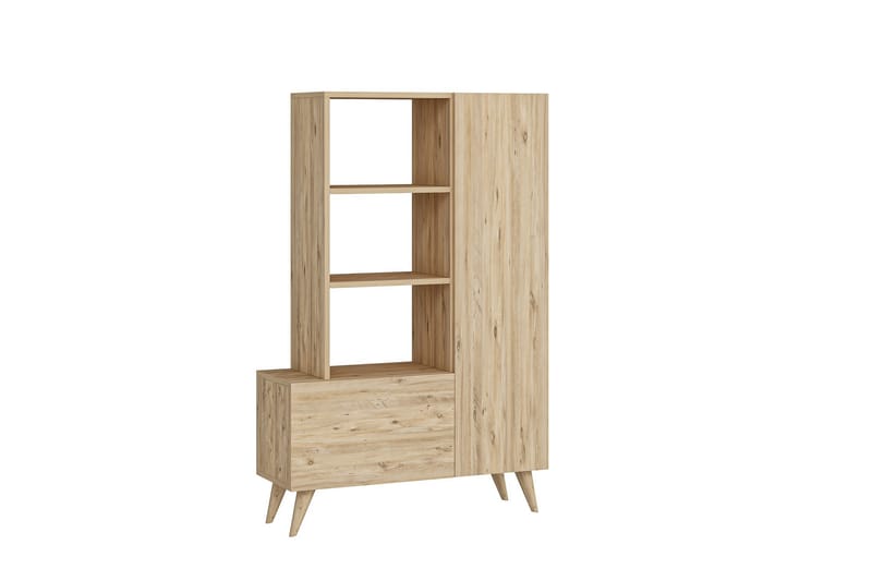 Agostina Skoreol Garderobe 80x121 cm Lys brun - Hanah Home - Opbevaring - Tøjopbevaring - Garderobeskabe - Garderobeindretning - Skohylde garderobe