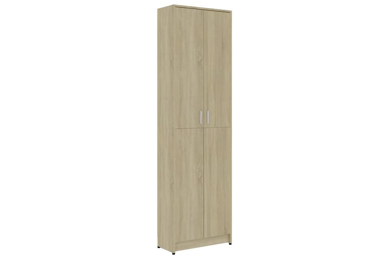 Garderobeskab 55x25x189 cm spånplade sonoma-eg - Brun - Opbevaring - Tøjopbevaring - Garderobeskabe