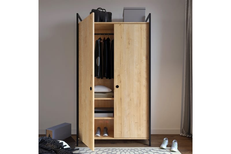 Ombleze Garderobe 100x40cm - Natur - Opbevaring - Tøjopbevaring - Garderobeskabe - Garderobeskab & klædeskab