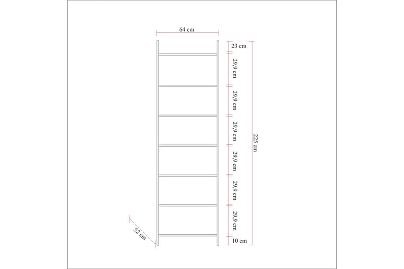 Witonia Garderobe 64x52 cm - Natur - Opbevaring - Tøjopbevaring - Garderobeskabe - Garderobeskab & klædeskab