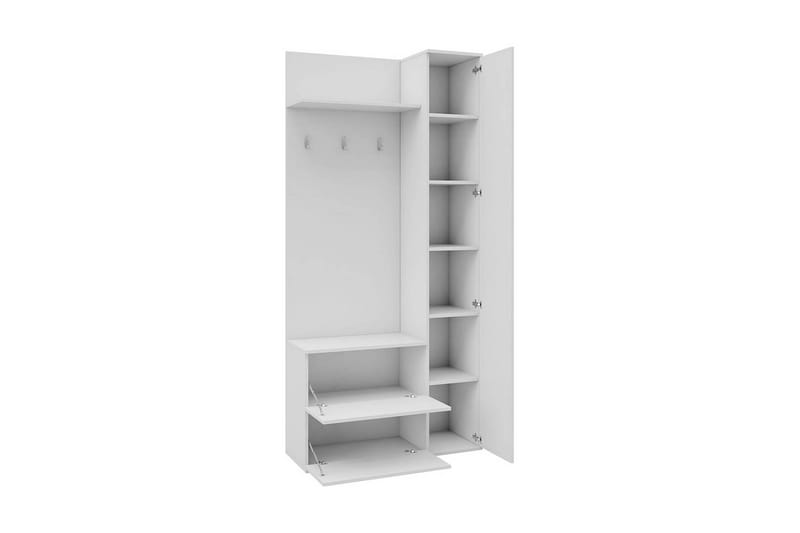 Grøn garderobe 90x34x195 cm - Opbevaring - Tøjopbevaring - Garderobeskabe