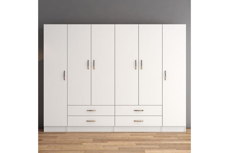 GRD Garderobe 240 cm - Hvid - Opbevaring - Tøjopbevaring - Garderobeskabe