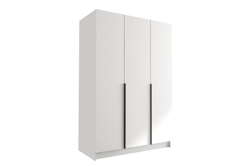 Herrljunga Garderobe 150 cm - Hvid/Sort - Opbevaring - Tøjopbevaring - Garderobeskabe