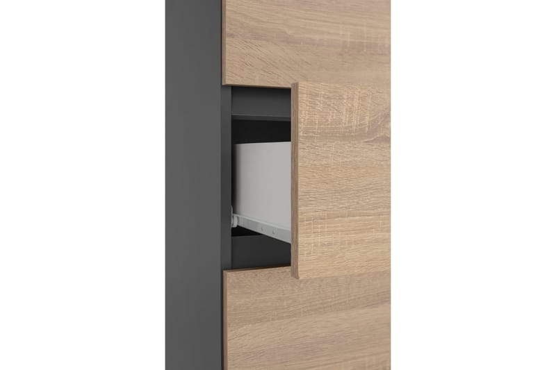 Hudnall Garderobe 38x35 cm Hög - Antracit/Hvid - Opbevaring - Tøjopbevaring - Garderobeskabe