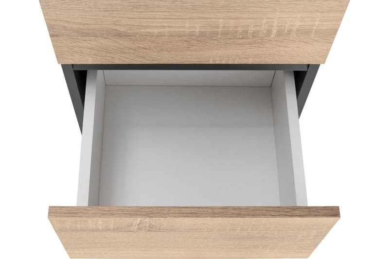 Hudnall Garderobe 38x35 cm Hög - Antracit/Hvid - Opbevaring - Tøjopbevaring - Garderobeskabe