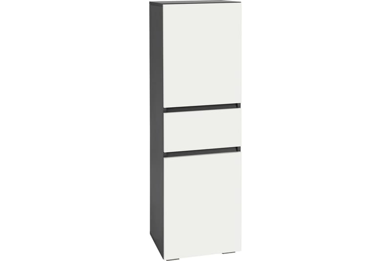 Hudnall Garderobe 38x35 cm Låg - Antracit/Natur - Opbevaring - Tøjopbevaring - Garderobeskabe