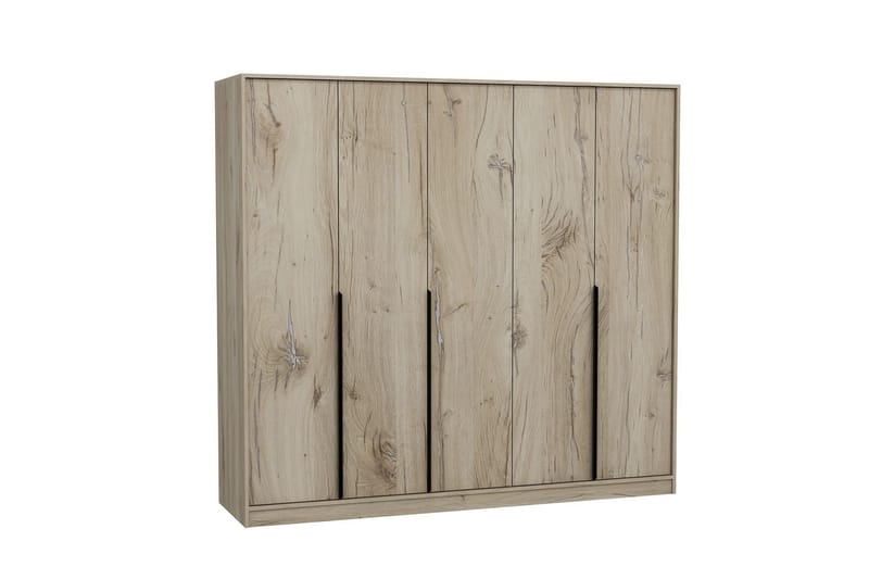 Jarlech Garderobe 60x210 cm - Valnød - Opbevaring - Tøjopbevaring - Garderobeskabe